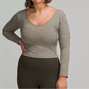 Lululemon Women’s Align Long sleeve Heather Rover Size 12